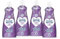 COCCOLATEVI Ammorbidente Glicine del Giappone 4 x 1250 ml, Ammorbidente Lavatrice e Ammorbidente Lavaggio a Mano, Profumo Inteso, Morbidezza Extra