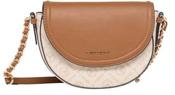 Carlo Colucci Handtasche mit Logoprint Creme OS