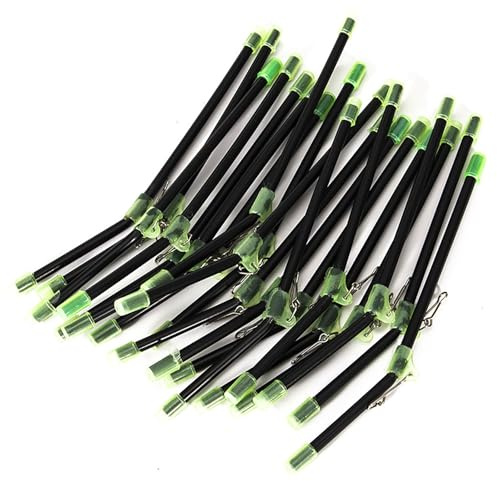 Symphonyw Fishing Anti Tangle Boom Set, 20 STK Anti Tangle Fishing Boom Tube Mit Wirbel Angeln Set, Abstandshalter Röhrchen mit Wirbel Gebogen für Nachtangeln Bootsangeln Meeresangeln