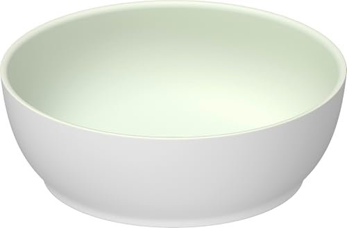 Duravit Sivida Aufsatzbecken rund, 300x300mm, ohne Hahnloch, ohne Überlauf, 266002FG00, Farbe: Innenfarbe Blassgrün Matt, Außenfarbe Weiß Seidenmatt
