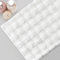 Comart Flauschiger Teppich – für Wohnzimmer, Sofabereich – Schlafzimmer – 140 x 180 cm – maschinenwaschbar – rutschfest – modern – pelzig – ultraweich – 3D-Karo-Design – Weiß