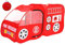 Fire Truck Play Tent 55x28x28 faltbar verdickte Spielzelt mit Cartoon -Mustern und Aufbewahrungstasche Realistisch