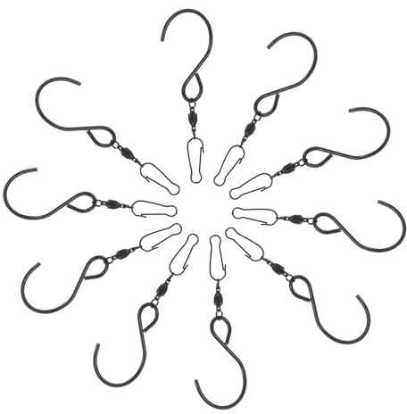 Toddmomy 360° Drehhaken Aus Edelstahl Mit Kugellager Für Windspiele Robuste Aufhängung Für Garten Und Balkon Dekoration Ideal Für Windspiele Und Hängende Dekoartikel