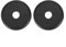 Set of 2 Radiator Pipe Collars, 70mm Outer Diameter, 15mm Inner Diameter, Easy Slide On Design (black)