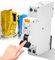 GOMETY Interruttore FI/LS C16, 30 mA. Interruttore FI, C16, RCD, 6 kA, 1P+N, tipo A, con corrente nominale RCBO, 16 A, 230 V, montaggio su guida DIN, curva C (wz1)