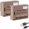 Blumax Lot de 2 batteries de rechange, pour Fujifilm NP-W126s, 1050 mAh, Fuji NP-W126, avec prise de charge USB de type C, X-M5, X100F, X100VI, X-A3, X-T3, X-T30, II, X-M5, X-T50