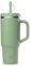 QWETCH Travel Cup – Quencher con pajita y asa 900 ml – 48h frío / 12h fresco – Botella térmica de acero inoxidable reciclado – Vaso térmico antiderrames (Verde lima, 900 ml)