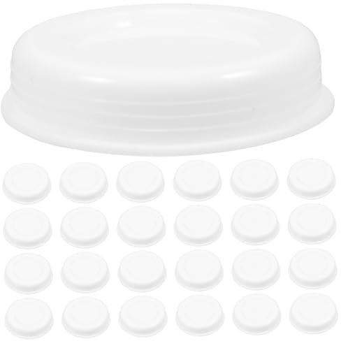 Angoily 100 Stück Kunststoffhülle aus Papierrohr runde Versandhülse aus Pappe Drahtkappen Endkappe für Versandrohr Kunststoffkappe für Papierröhrchen Endstopfen aus Kunststoff runde Kappen