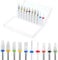 QFGasre 10pcs Nail Drill Bits Set Professional Ceramic Drill Bits Nail File Cuticle Remover for Acrylic Electric Manicure Pedicure Nails Machine