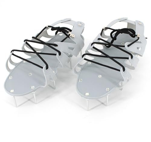 mophrati Zapatos de clavos autonivelantes Fácil penetración en el suelo Agarre fuerte PP Estilo envolvente integrado Zapatos para suelo suelto Punto de apoyo estable