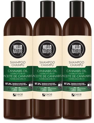 P-Beauty Naturkosmetik Shampoo mit Bio Hanfsamenöl für trockenes & strapaziertes Haar - Vegane Haarpflege mit Omega-Fettsäuren ohne Silikone, Parabene & Sulfate - Haarshampoo trockenes Haar (3x300ml)