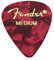 Fender 098-0351-809 351 Shape Premium Picks, Medium, Red Moto, 12 Count