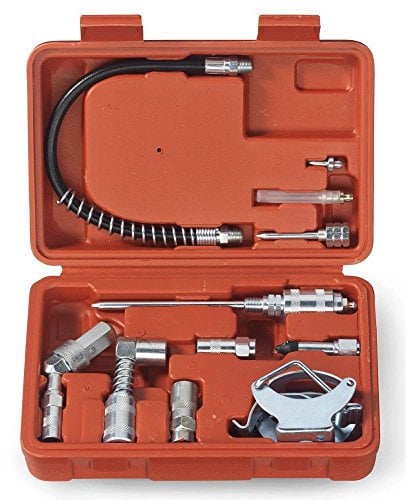 Tooluxe 61077L Multi-Function Grease Gun and Lubrication Accessory Kit