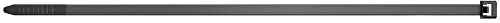 Fischer 100x Fascette Elettricista 3,6x140 mm Nylon Resistenti ai Raggi Uv, colore: Nero