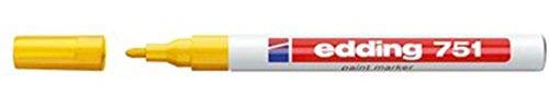 edding 751 PAINT MARKER PEN BULLET TIP - YELLOW (PACK OF 3)