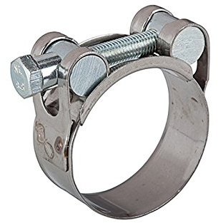 RIEGLER 114276-6202.112121 Gelenkbolzenschelle, Chromstahl 1.4016 (W2), 112-121 mm, 25 mm, 1Stk
