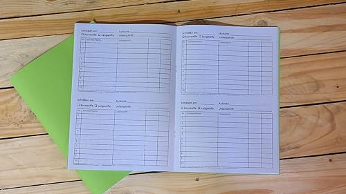 Schießbuch als Nachweis für Behörde DIN A4