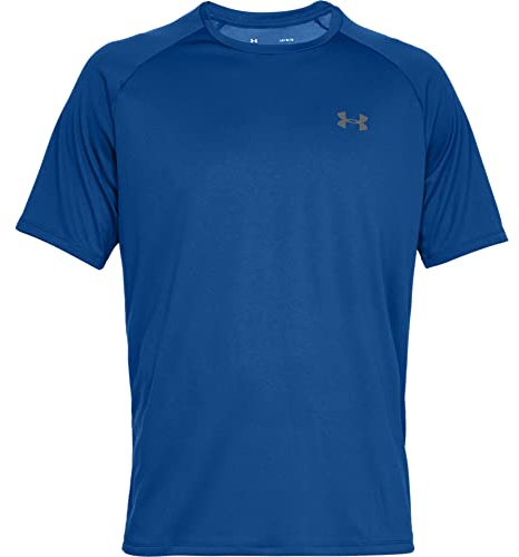 Under Armour UA Tech 2.0 SS Tee, T-Shirt Uomo, Royal (400)/Graphite, S