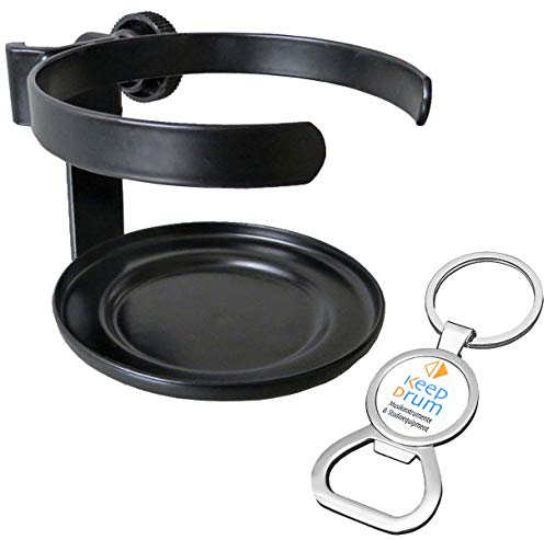 keepdrum DH Drinkholder Getränkehalter für Stative + Schlüsselanhänger mit Flaschenöffner