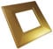 Single Double Light Switch Socket Finger Plates Surround Wall Protector Hygienic Cover (Single, Gold)