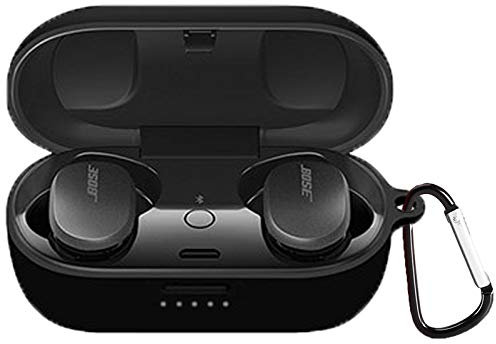 Kompatibel mit Bose QuietComfort Ohrstöpsel-Hülle, Youkei Silikon-Schutzhülle, leicht zu transportierende Schutzhülle, kompatibel mit Bose QuietComfort In-Ear-Kopfhörern (schwarz)