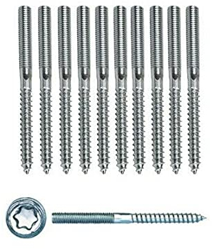 Stockschrauben M6 M8 M10 Schraubstifte Gewindestifte verzinkt Doppelgewindeschrauben Rohrschellen Befestigungsmaterial Montagematerial (25, M10 x 110 mm)