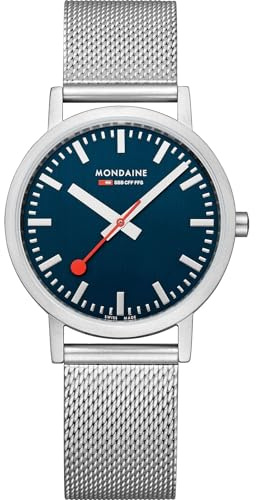 Mondaine Classic Damen Uhr analog Quarzwerk mit Edelstahl Armband A660.30314.40SBJ