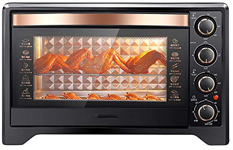 MXXHFC Independent Temperature Control Electric Oven, Double-Layer Oven 38L Large Capacity, 120 Minutes Timing, Built-in Explosion-Proof Wall Lamp, Easy to Take Pictures and Record The Whole Process