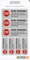 Stop Keine Werbung! Keine kostenlosen Zeitungen, Handzettel - PROTECT-Folie, selbstklebend - 3 Stk. 9,0 x 3,0 cm / 4 Stk. 6,0 x 2,0 cm - Kratz- & abriebfest - Farbe:Edelstahloptik Für Innen & Außen