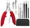 Segbeauty Maniküre Set, Nagelset -10 Teiliges, Pediküre Set Fußpflege Profi, Nagelpflegeset Füße, Fusspflege Set Professionell Hornhaut, Maniküre-Werkzeuge für Zuhause, Rot Olecranon-Nagelknipser