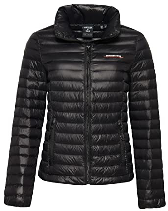 Superdry Damen Tech Core Daunenjacke Schwarz 34