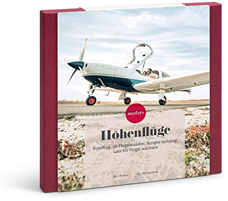 mydays Geschenkbox Höhenflüge, Verschiedene Erlebnisse an 208 Standorten, Erlebnis-Gutschein für 1 Person