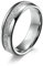 Dsnyu 6MM Männer Ring, Silber Bandringe, Einfach Ring Herren Wolfram für Vater Größe 67 (21.3)