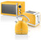 Swan Retro Ensemble Petit-Déjeuner, Bouilloire 1,8 L, Grille-Pain 2 Tranches à Fente Large, Micro-ondes Numérique 20L, 6 Niveaux de Puissance, Minuteur, Porte Miroir, Design Vintage, Jaune