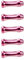 Bike Cable End Caps,Bike Brake Cable Cap 5pcs/lot Mountain Road Bike Brake Derailleur Cable Housing End Caps Inner Wire Cap Lined Ferrules Gear Shift Line Tail Caps (Color : Pink)