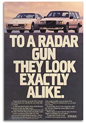 Vintage Sport Auto Poster für Volvo 740 Turbo Super Auto Poster Dekorative Malerei Leinwand Wand & Kunstbild Druck Moderne Familie Schlafzimmer Dekor 30 x 45 cm