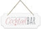 Frau WunderVoll® Schild Cocktail BAR, aus Holz, 40 x 15 cm/Wegweiser, Hochzeit Vintage, Hochzeitsschild, Theke, Party, Feier