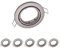 Oktaplex 6er Set Dijon Einbauspot Rahmen flach IP20 schwenkbar Edelstahl gebürstet für Spots GU10 & LED-Module - Lochmaß 68mm