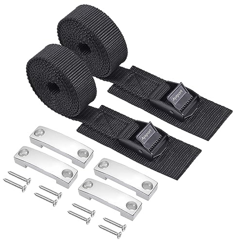 Ayaport Battery Tie Down Strap Battery Box Hold Down Kit 72”, Battery Tie Down Kit, with Stainless Steel Bracket & Screws Used for RV Battery, Accessories