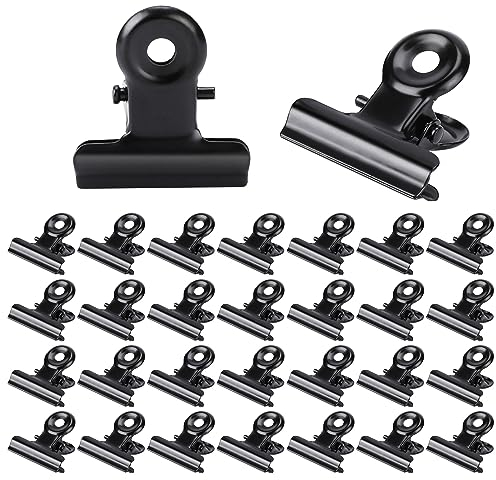 30 graffette nere piccole in metallo clip cerniera clip 22 mm clip di carta mini fermacarte per foto ufficio cucina casa