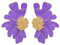 SIXDUTON Vintage Blumen Ohrringe Gänseblümchen Earrings, Hypoallergene Party Modeschmuck für Frauen und Mädchen (Lila)