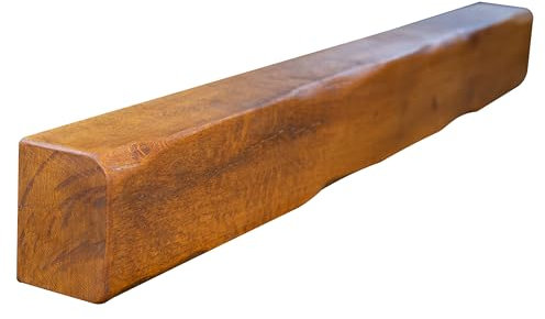 oakleys oak Solid Oak Beams for Fireplaces- Oak Floating Shelf for Home Decor- Rustic Shelves to Decorative Logs for Fireplace- Heavily Worked- Beam Size(110x12.5x10) Cm