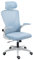 Panana Office Chair Mesh Back Ergonomic Desk Chair with Flip-up Armrest Executive Swivel Computer Chair (High Back Light Blue)