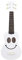 Ukulele Bausatz Konzert-Ukulele 21 Zoll 4 Schnur Smiley White Ukulele Für Anfänger (Color : Ukulele)
