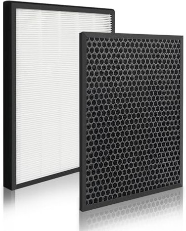 iAmoy Ersatzfilter für Levoit Luftreiniger LV-PUR131 & LV-PUR131S - Effizient HEPA-Kombifilter & Aktivkohlefilter Set