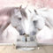 Fototapete Tiere Pferd Blumen 300 x 210cm 3D Vliestapete Wandbild, Mustertapete Moderne Wandtapete, Wohnzimmer Schlafzimmer Kinderzimmer Büro Flur Wanddeko