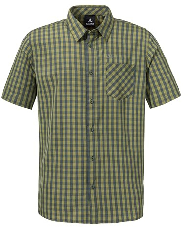 Schöffel Herren CIRC Shirt Style Dalfoss MNS, kreislauffähiges Kurzarm Hemd, nachhaltiges Wandershirt mit Sonnenschutz, schnell trocknend