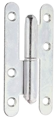 Alberts 865436 Aushebescharnier Typ Paris | links oder rechts | galvanisch blau verzinkt | 95 x 45 mm | 12er Set