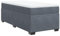 vidaXL Boxspringbett, Bett mit Matratze, Polsterbett Einzelbett für Schlafzimmer, Bettgestell mit Lattenrost, Dunkelgrau 80x200cm Samt