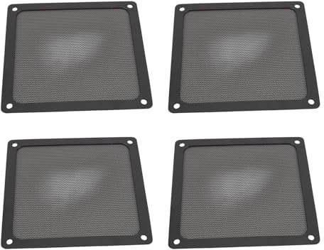 Premium Fan Filter Grills, PC Fan Dust Filter Magnetic Frame Fine Mesh PVC Fan Dust Filter 140x140mm, Computer Fan Dust Filter with Magnetic Adsorption (Black)